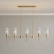 Chastine 5 Light 36 inch Modern Gold Chandelier Ceiling Light